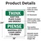 Signmission Safety Culture Sign, 18 in Width, Aluminum, Rectangle, Bilingual OS-2PACK-TS-A-1824-L-11839 - alternate 7
